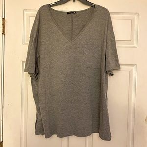 Shein top, size 4X, gray in color